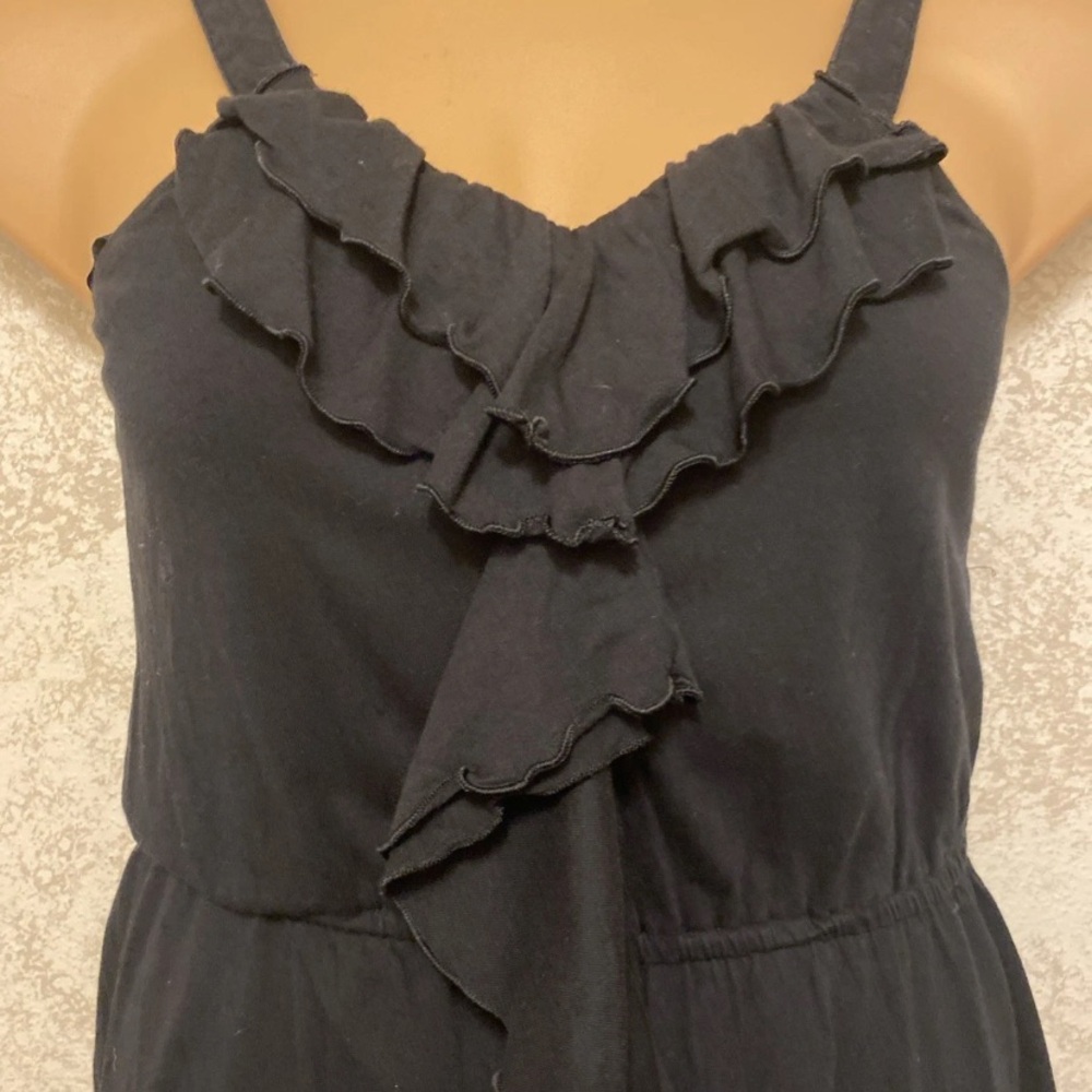 Express Black Ruffle Midi Dress - Picture 4 of 11